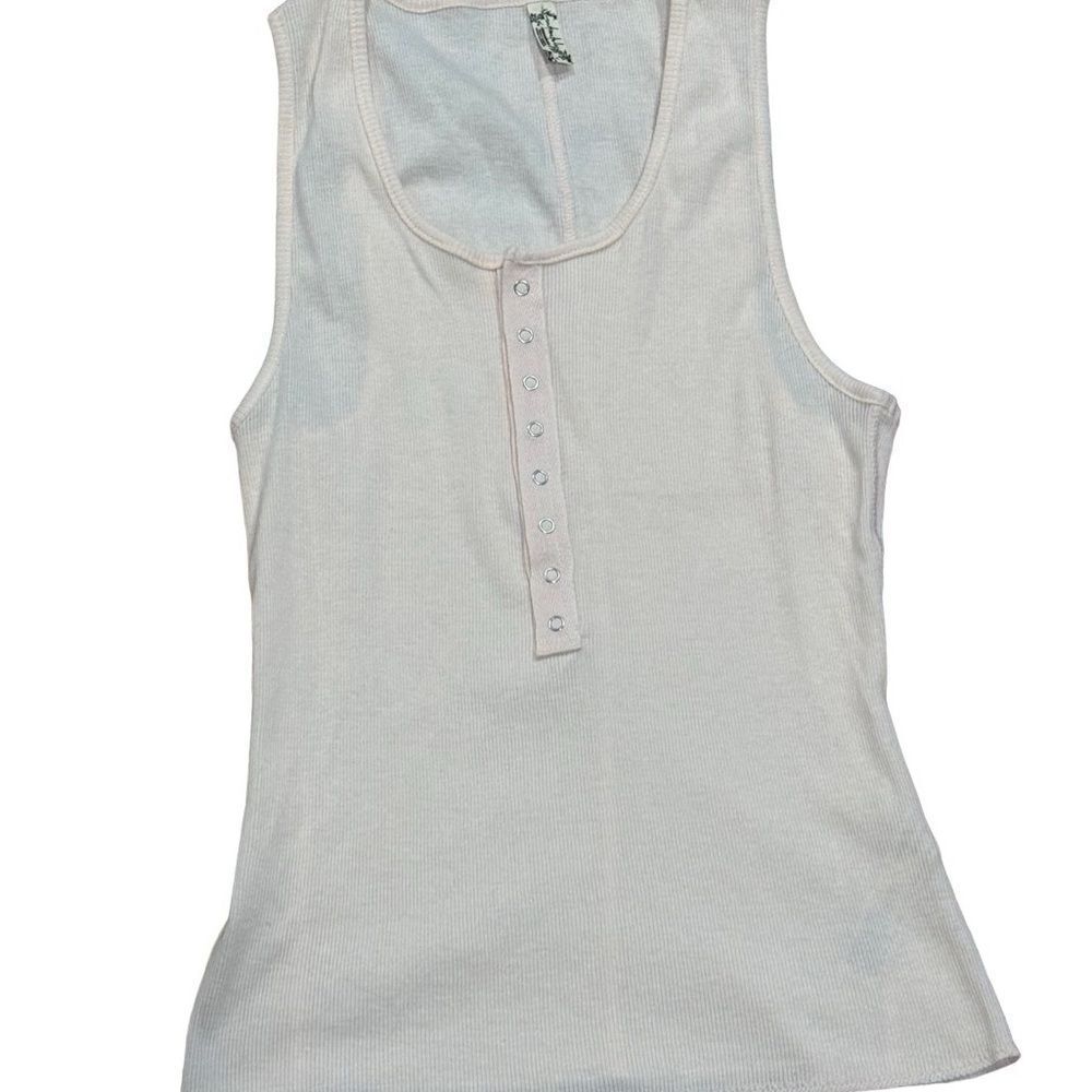 NWOT Free People button up tank light pink XS MSRP $78 - Picture 8 of 9